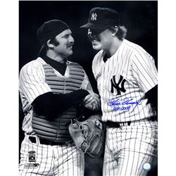 Goose Gossage Signed W/ HOF 2008 Inscrip. B&W With Munson 16X20 Photo