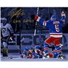 Image 1 : Carl Hagelin Signed Game 5 Winner Celebration Vs Penguins 8X10 Photo W/ GWG Game 5 Insc