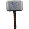 Image 1 : Chris Hemsworth Signed "Thor" Mini Hammer (PSA/DNA)