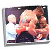 Image 1 : Mike Tyson/Evander Holyfield Dual Signed 'Tyson Biting Holyfield's Ear' 22X26 Stretched Canvas