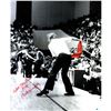 Image 1 : Bob Knight  Signed Throwing Chair Vertical B/W W/ Color Accents 20X24 Photo W/ "Catch This One Ref" 