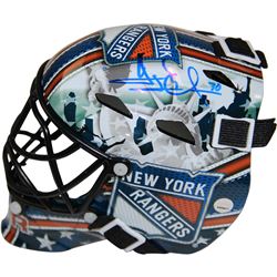 Henrik Lundqvist Signed NY Rangers Replica Mini Goalie Mask