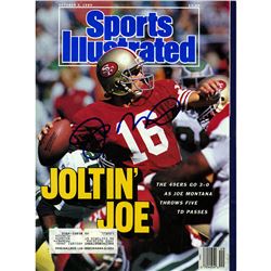 Joe Montana Signed 10/2/1989 Sports Illustrated Magazine