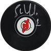 Image 1 : Bernie Nicholls Signed NJ Devils Puck
