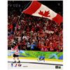Image 1 : Scott Niedermayer Signed 2010 Gold Medal With Flag 16X20 Photo (Niedermayer Auth)