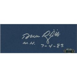 Dave Righetti Autographed Chit W/" No Hitter" Insc For Collage