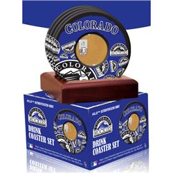 Colorado Rockies Coaster W/ Game Used Dirt (Set Of 4)