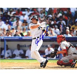 Ivan Rodriguez Yankees Home Batting Horizontal 8X10 Photo