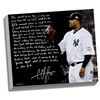 Image 1 : CC Sabathia Facsimile Winning In New York Story Stretched  16X20 Canvas