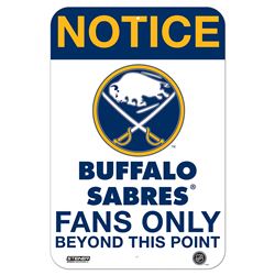 Buffalo Sabres Fans Only 8X12 Aluminum Sign