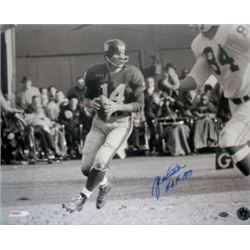 YA Tittle Signed New York Giants 16X20 Photo HOF