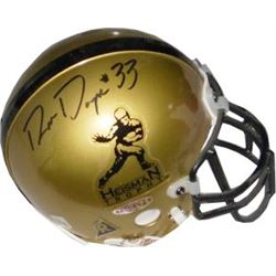 Ron Dayne Signed Heisman Authentic Mini Helmet- UDA Hologram
