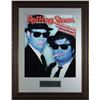 Image 1 : Blues Brothers Unsigned Rolling Stone Cover 16X20 Custom Leather Framed W/Dan Aykroyd & John Belushi