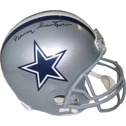 Barry Switzer Signed Dallas Cowboys Full Size Replica Helmet
