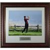 Image 1 : Tiger Woods Unsigned 2000 US Open At Pebble Beach 16X20 Photo Leather Framed