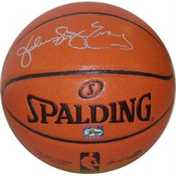 Julius Erving Signed Indoor/Outdoor New Logo Basketball "Dr. J"