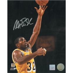Magic Johnson Signed Los Angeles Lakers 8X10 Photo Layup
