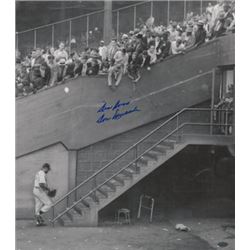 Don Newcombe Signed Brooklyn Dodgers B&W 16X20 Photo "Dem Bums"