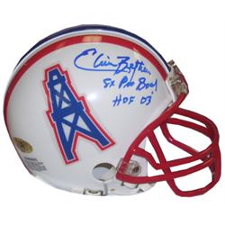 Elvin Bethea Signed Houston Oilers TB Replica Mini Helmet Dual 8X Pro Bowl & HOF 2003