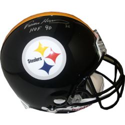 Franco Harris Signed Pittsburgh Steelers Full Size Proline Helmet HOF 90 #32 (Silver Sig)- JSA Holog