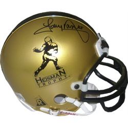 Tony Dorsett Signed Heisman Gold Replica Mini Helmet (Pittsburgh Panthers) Right Side- Tri-Star Holo