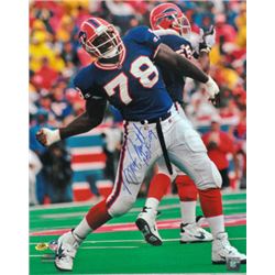 Bruce Smith Signed Buffalo Bills 16X20 Photo HOF 09 (Sack Dance)