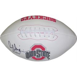Archie Griffin Signed Ohio State Buckeyes White Logo Football Heisman 74 75
