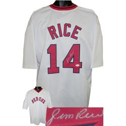 Jim Rice Signed Boston Red Sox White Prostyle Jersey- JSA Hologram