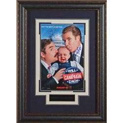 The Campaign Signed 22X30 Masterprint Movie Poster Leather Framed W/ Will Ferrell & Zach Galifianaki