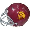 Image 1 : Matt Leinart Signed USC Trojans Replica Mini Helmet 04 Heisman (Left Side Sig/Silver)- Leinart/UDA H