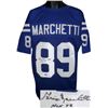 Image 1 : Gino Marchetti Signed Baltimore Colts Blue Prostyle TB Jersey HOF 72