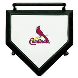St. Louis Cardinals MLB Baseball Set Of 4 Mini Home Plate Coasters W/ Stand