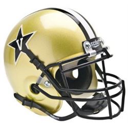 Vanderbilt Commodores Schutt Authentic Gold Mini Helmet