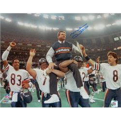 Mike Ditka Signed Chicago Bears Coaching 16X20 Photo Super Bowl XX Carried Off Field
