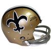 Image 1 : Archie Manning Signed New Orleans Saints Riddell TK Full Size 2-Bar TB Helmet- Steiner Hologram
