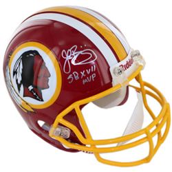 John Riggins Signed Washington Redskins 1982 TB Riddell Mini Helmet SB XVII MVP (Silver Sig)
