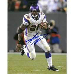 Adrian Peterson Signed Minnesota Vikings 8X10 Photo (White Jersey)
