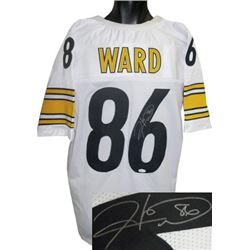 Hines Ward Signed Pittsburgh Steelers White Prostyle Jersey