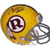 Image 1 : Sonny Jurgensen Signed Washington Redskins Yellow TB Riddell Mini Helmet HOF 83 (Gray Mask-Style Wor