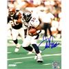 Image 1 : Terrell Davis Signed Denver Broncos 8X10 Photo (White Jersey Run)