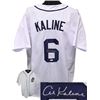 Image 1 : Al Kaline Signed Detroit Tigers White Throwback Prostyle Jersey XL- JSA Hologram