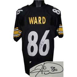 Hines Ward Signed Pittsburgh Steelers Black Prostyle Jersey