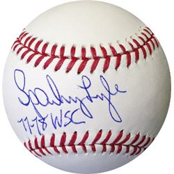 Sparky Lyle Signed Official Major League Baseball 77-78 WSC (World Series Champs) (New York Yankees)