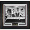 Image 1 : Frank Sinatra Unsigned Rat Pack 16X20 B&W Photo Leather Framed (Movie/Entertainment)