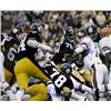 Image 1 : Dwight White Signed Pittsburgh Steelers Steel Curtain 16X20 Photo Color Action 4 Signatures