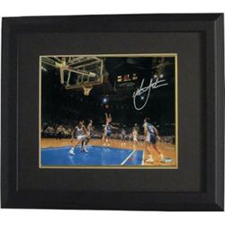 Christian Laettner Signed Duke Blue Devils Horizontal 11X14 Photo Custom Framed 1992 The Shot Vs Ken