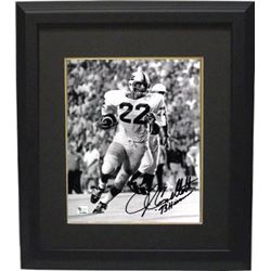 John Cappelletti Signed Penn State Nittany Lions Vintage B&W 8X10 Photo Custom Framed 73 Heisman