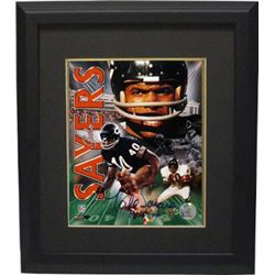Gale Sayers Signed Chicago Bears Collage 16X20 Photo Custom Framed HOF 77
