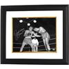 Image 1 : Jake Lamotta Signed Vintage B&W Boxing 16X20 Photo Custom Framed Raging Bull (On Left)