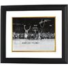 Image 1 : Christian Laettner Signed Duke Blue Devils Horizontal B&W Celebration Metallic 8X10 Photo Custom Fra